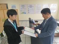 태권도부 전국체전 출전 기념 볼펜 배부 및 품새 학생선수 대회 입상 상세보기