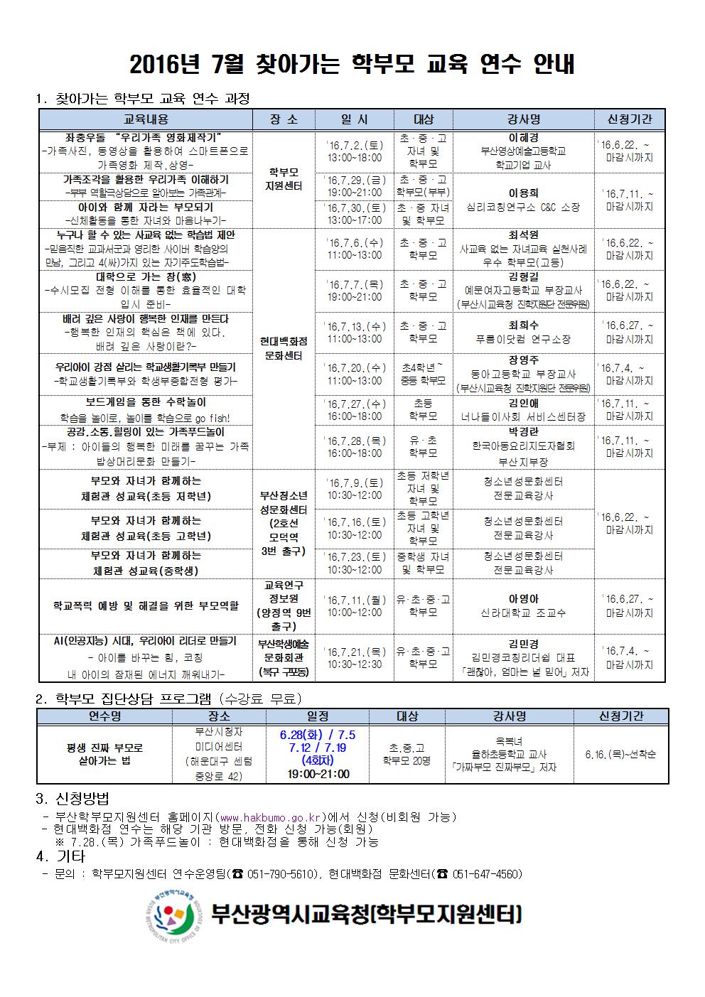 찾아가는 학부모 교육(7월) 상세보기